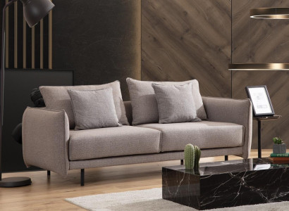 Three-Seater Couch Sofa Furniture Furnishings Couches Sofas Upholstery gray new